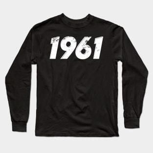 1961 - Vintage Grunge Effect Long Sleeve T-Shirt